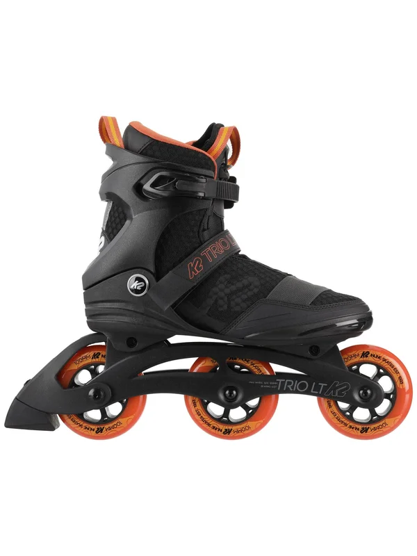 K2 Trio LT 100 Mens Urban Inline Skates - Black/Orange, 9.5