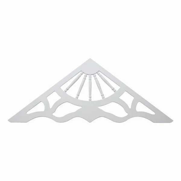 Fypon GP88X29 86 3/8x22W x 29 3/8x22H x 1x22P x 8/12 Pitch Gable Pediment