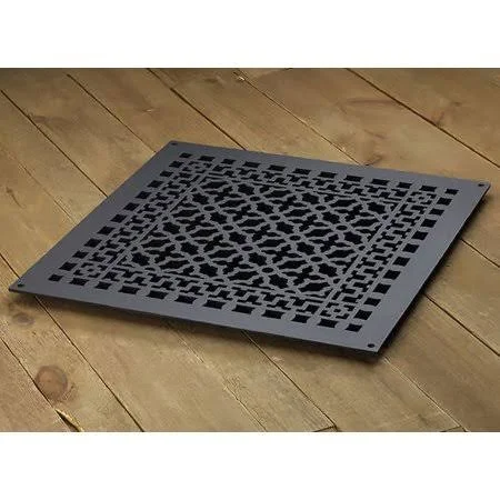 Reggio Registers 2020-NH Scroll Series 18x22 x 18x22 Floor Grille Without Mounting H Cast Iron