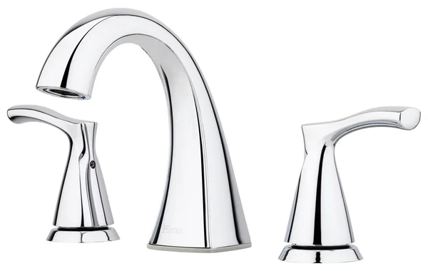 Pfister Masey Polished Chrome 2-Handle Widespread WaterSense Bathroom Sink Faucet with Drain, LF-049-MCCC