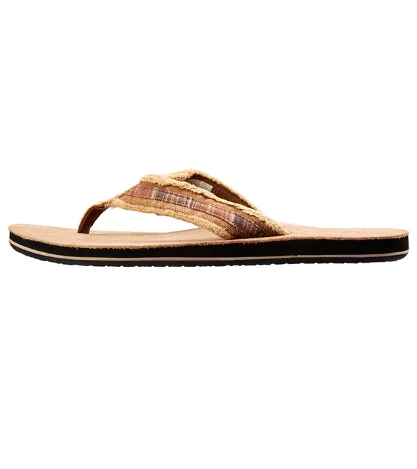 Sanuk Men's Fraid So Flip Flop - Red Brown - 7