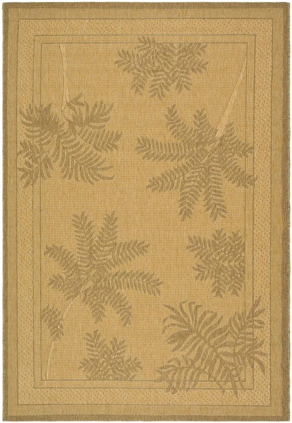 Safavieh Courtyard Natural/Gold 8 ft. x 11 ft. Indoor/Outdoor Area Rug