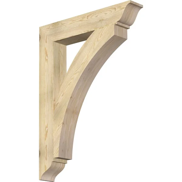6x22W x 36x22D x 48x22H Thorton Traditional Rough Sawn BRACKET, Douglas Fir