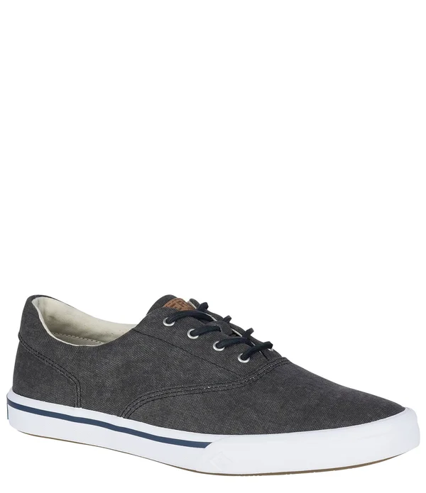 Sperry Men's Striper II CVO Salt Washed Sneaker - Black - 11
