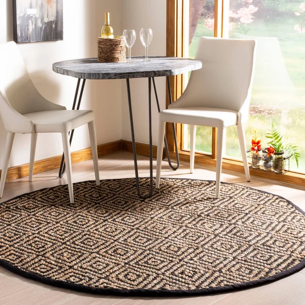 Safavieh Natural Fiber NF181C Natural - Black Rug 2&3x22 x 12& Runner
