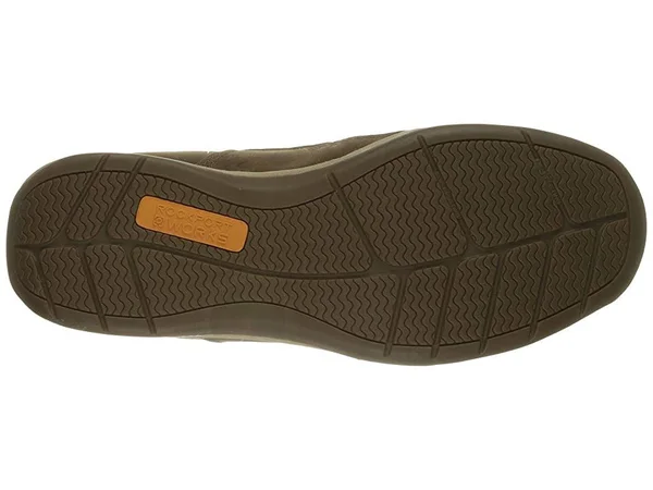 Rockport Works Sailing Club Slip on Boat Shoe Steel Toe, Men's Brown