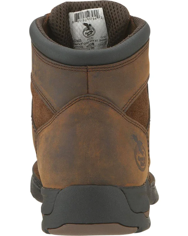 Men's Brown Georgia Athens Waterproof Work Boot Size 10