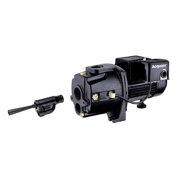 Acquaer 1 HP Dual Voltage Cast Iron Convertible Jet Pump CJE100