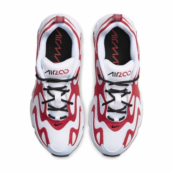 Nike Air Max 200 White/Black-Gym Red-Half Blue At6175-103 Women's