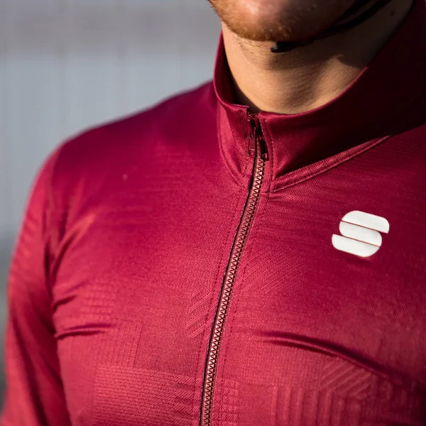 Sportful Loom Thermal Long Sleeve Jersey Red - L