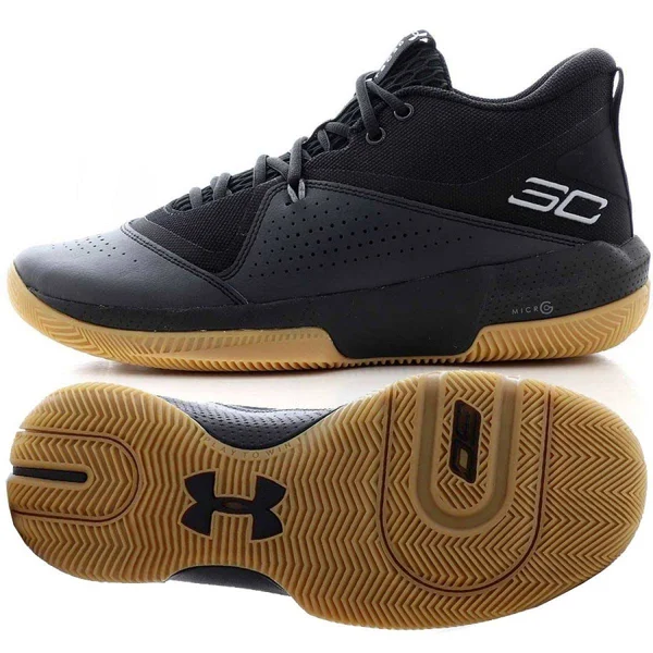 Under Armour Adult SC 3Zer0 IV Basketball Shoes - Black, 11/12.5