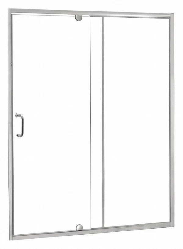 Foremost CVDP4269-CL-SV Shower Door and Panel, silver, pivot, 69 in