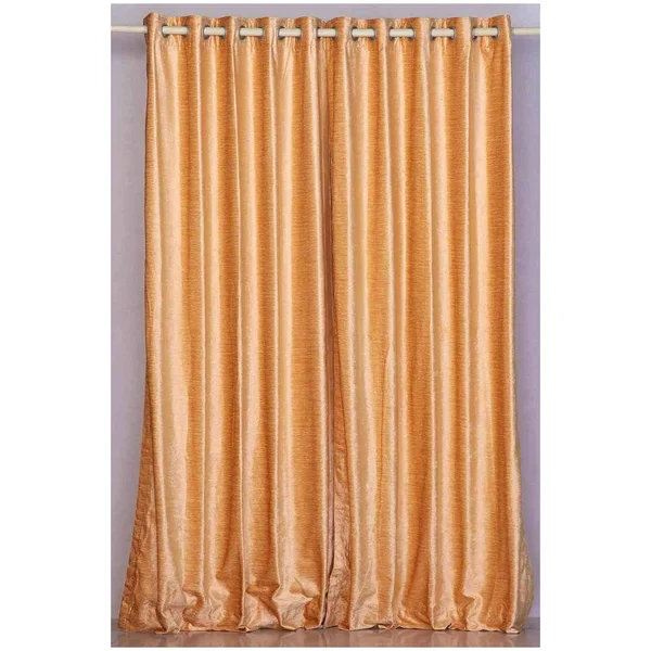 Peach Ring - Grommet Top Velvet Curtain, Drape, Panel - Piece