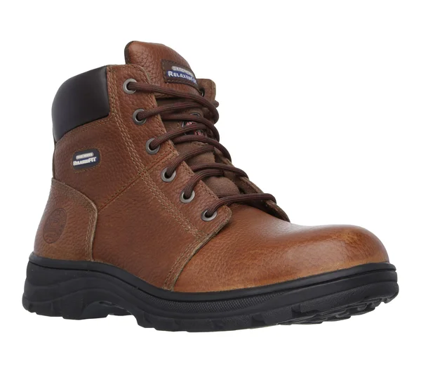 Men's Skechers Work Relaxed Fit Workshire Steel Toe - Size: 8, Brown