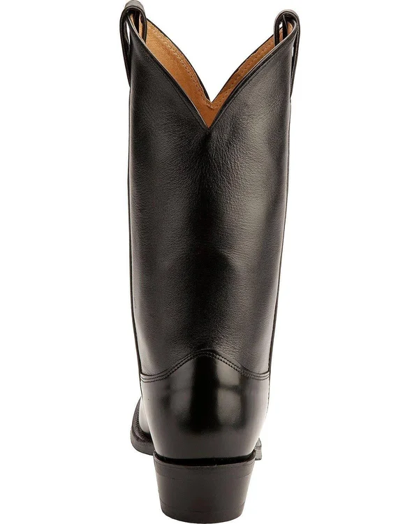 Justin Men's Tobias Classic Black Western Boots - 3040 - Size 6.5