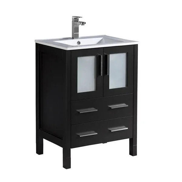 Fresca Torino Single Bathroom Vanity Set, Gray Oak, 24x22