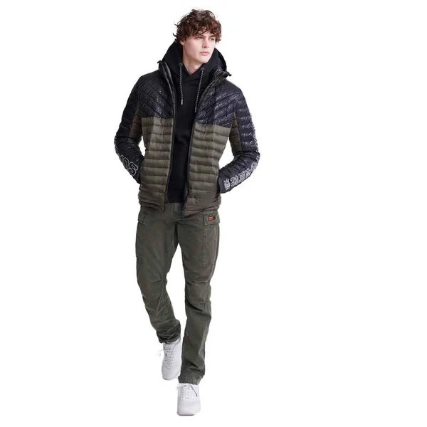 Superdry Colour Block Fuji Jacket - Green - Casual Jackets