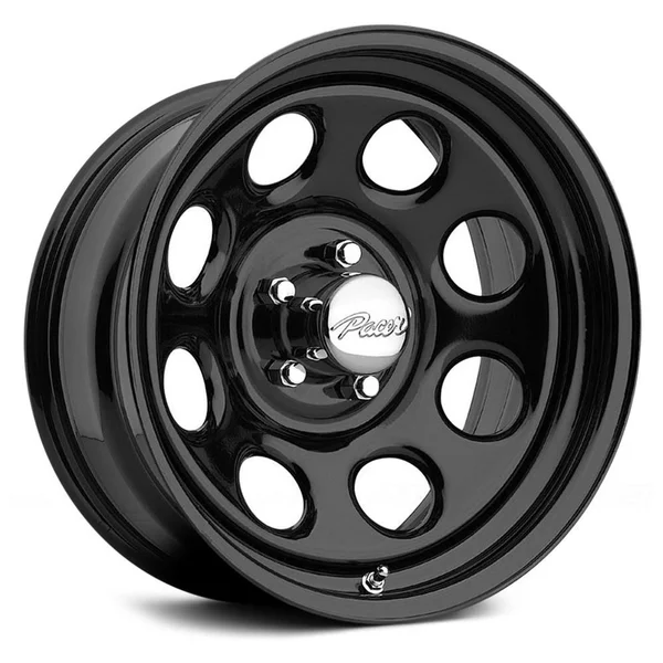 Pacer 297B Soft 8 16x8 (5-5) Gloss Black Painted Finish