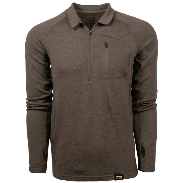 King&s Camo Men's XKG Foundation 260 Merino 1/4 Zip Base Layer T-Shirt