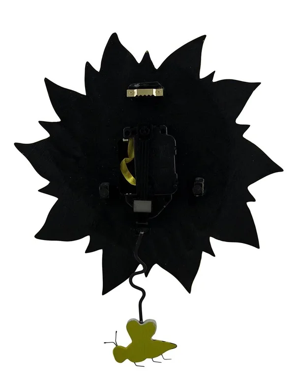 Allen Designs Bee Sunny Sunflower Wall Clock with Bee Pendulum