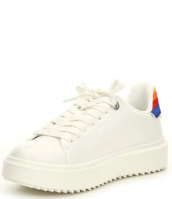 Steve Madden Charlie Rainbow Lace-Up Sneakers - 7.5M