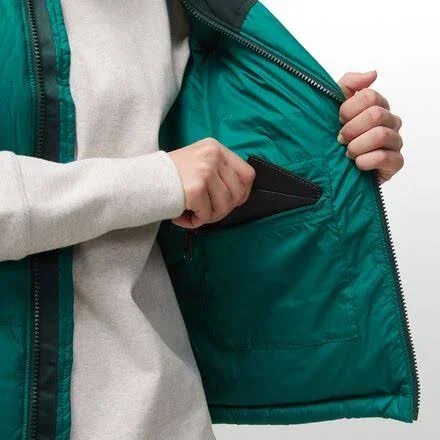 The North Face Eco Nuptse Vest - Women's Evergreen/Scarab Green - M