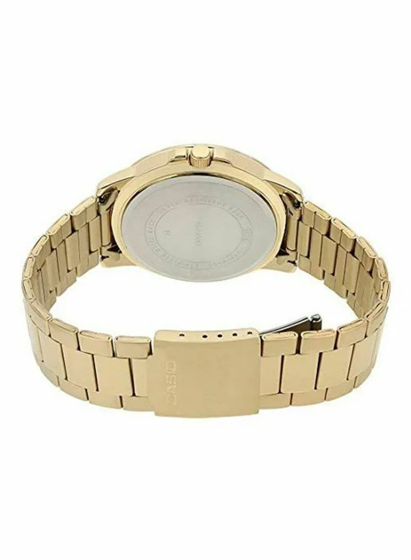 Casio MTP-VD01G-1B Stainless Steel Strap Mens Gold Analog Watch