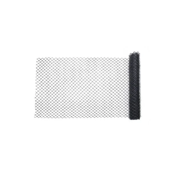 High Density Polyethylene (HDPE) Diamond Link Safety Fence, 50 ft. Length x 4 ft. Width, Black