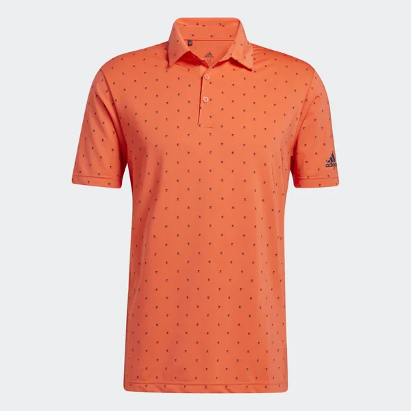 Adidas Ultimate365 Printed Polo Shirt (XXL) in Coral