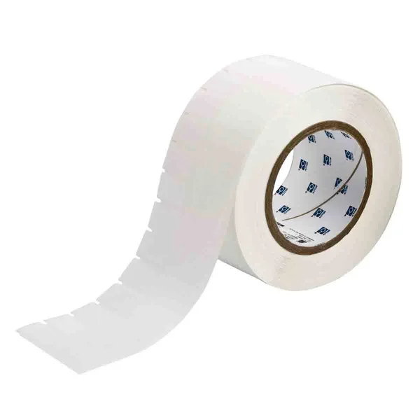 Brady THT-153-461-3 Label, White/Translucent, Blank, Polyester