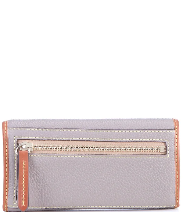 Dooney & Bourke Taupe Pebble Continental Clutch Wallet