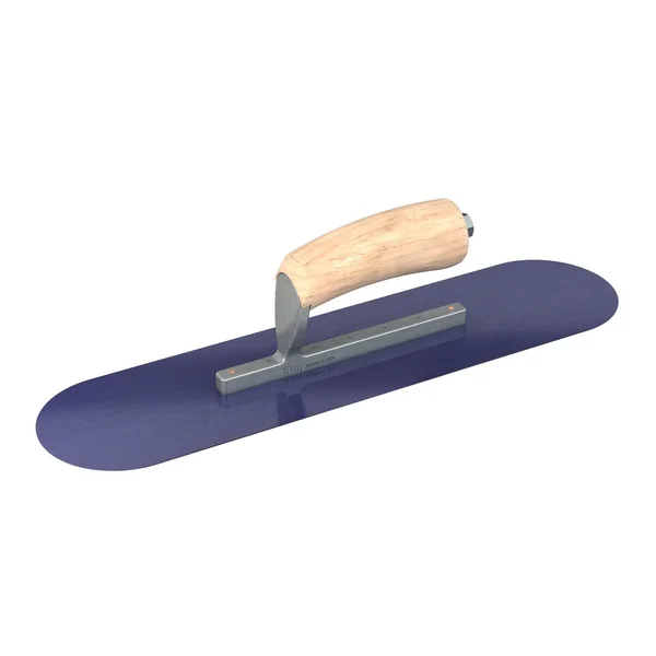 Bon Tool 16 in. x 4 in. Blue Steel Pool Trowel with Wood Handle - 66-166