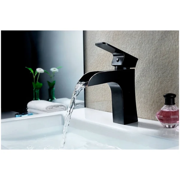 Anzzi Forza Series Single Hole Single-Handle Low-Arc Bathroom Faucet in Oil Rubbed Bronze