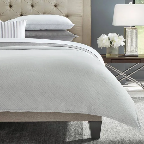 Sferra Abriana Bedding - King Duvet Cover - Tin