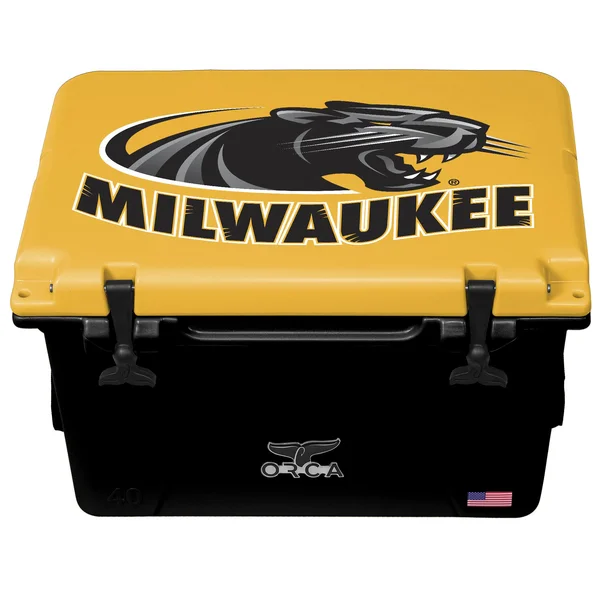 Orca Black/Yellow 40 qt Cooler University of Wisconsin Milwaukee