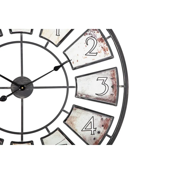Utopia Alley CL44ML 35 in. Metal Wall Clock with Black Frame & Colored Panels