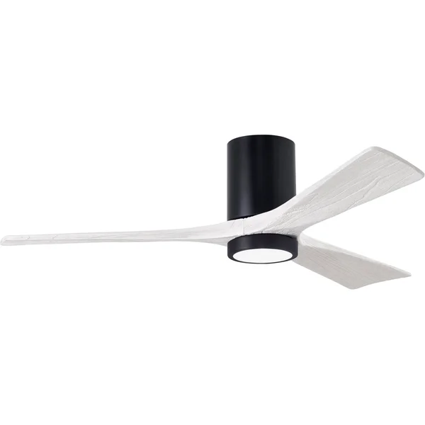 Matthews Fans IR3HLK-CR-MWH-60 Irene - Ceiling Fan with Light Kit Matte White 60 Inches Polished Chrome Finish