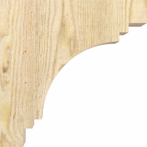 6x22W x 12x22D x 24x22H Pescadero Rough Sawn Corbel - Douglas Fir