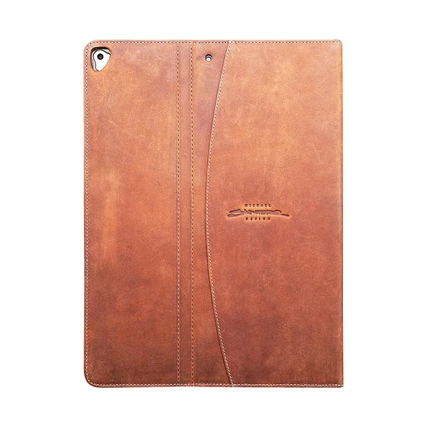 MacCase LK10.5FL-VN 10.5 in. Premium Leather iPad Pro Keyboard Compatible Folio Case - Vintage