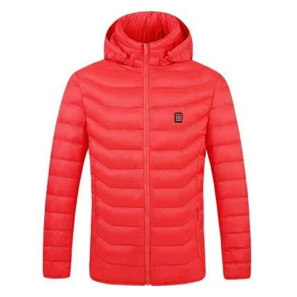 Smart Heated Jacket Beat Winter with Self HEATING Jacket - Red, XXL