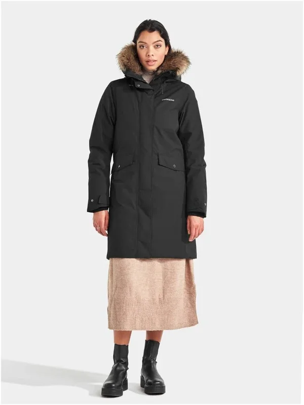 Didriksons Erika Womens Parka Black 36