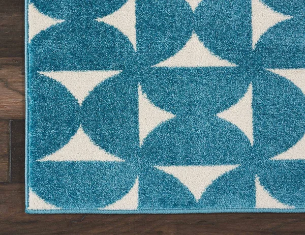 Nourison Harper DS301 Area Rug - Blue, 4& x 6&