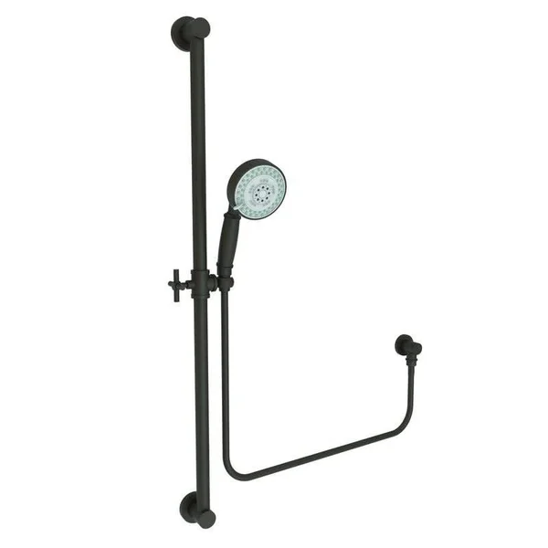 Newport Brass 280F Multi-Function Hand Shower Package with Slide Bar, - Polished Chrome