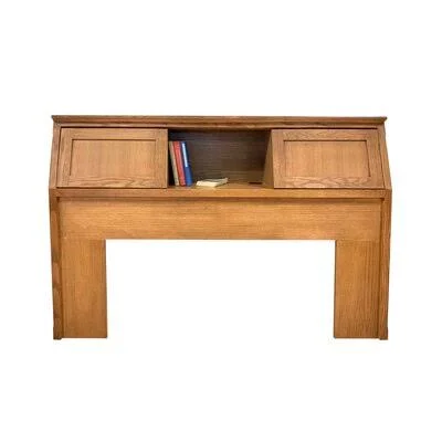 Alesja King Bookcase Headboard Red Barrel Studio Color: Coffee Alder