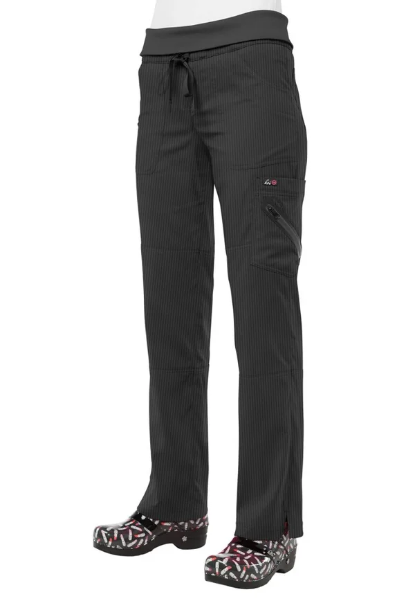 Koi Lite Women's Harmony Convertible Knit Waistband Scrub Pant, Gray