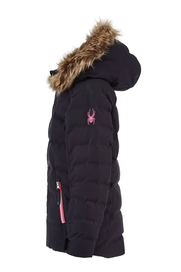Spyder Girls Atlas Synthetic Down Jacket Black, 14