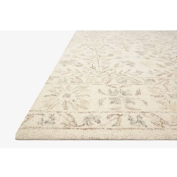Loloi Norabel NOR-02 Ivory Grey Rug - 2 ft 3 in x 3 ft 9 in