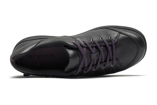 Aravon Women's REVsavor Sneaker - Size: 9, Black Leather