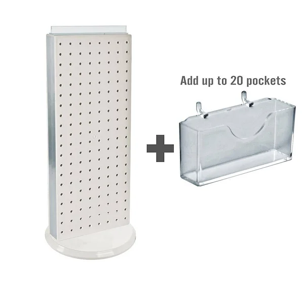 Counter Gift Card Holder (20 Pockets) Wht