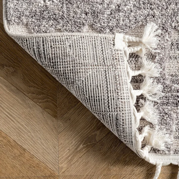nuLOOM Jean Textured Ovals Tassel Area Rug - 4' x 6' - Grey
